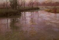 Thaulow, Frits - On A French River